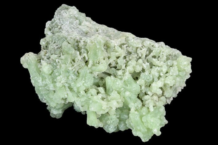 Green Prehnite Crystal Cluster - Morocco #127386